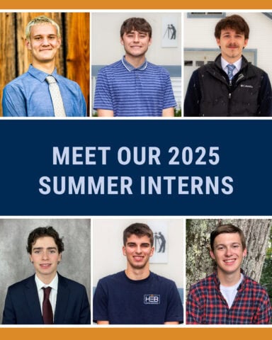 Meet Our 2025 Summer Interns - Beckett, Brody, Caleb, Evan, Owen, and Ryan